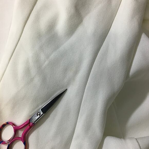 LULU'S SZ L Blessed Romance White Sleeveless Button Back Mermaid Maxi Dress B148 - Picture 8 of 10